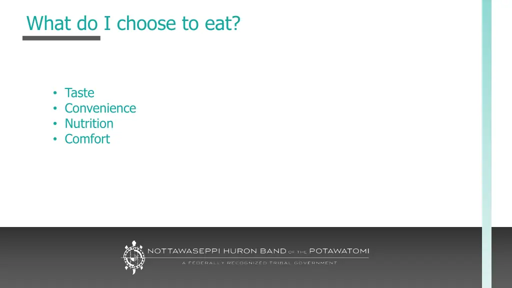 what do i choose to eat