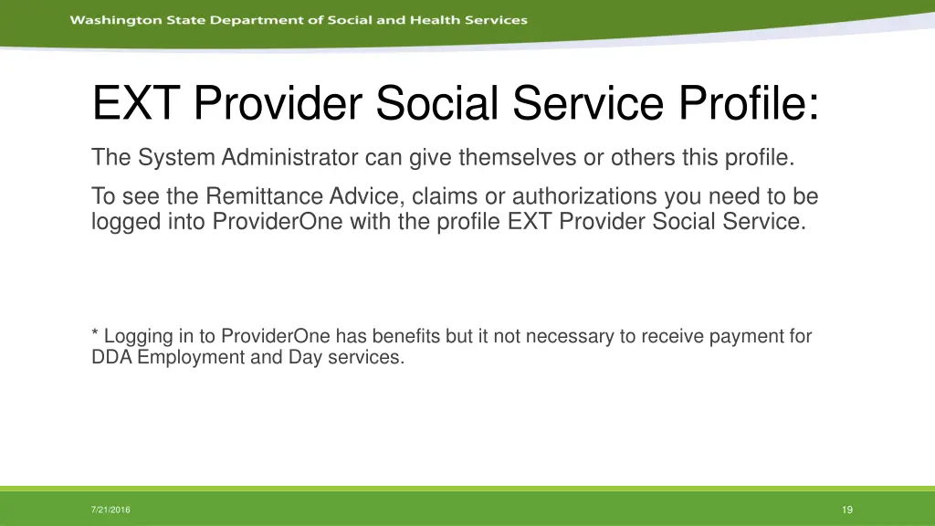 ext provider social service profile