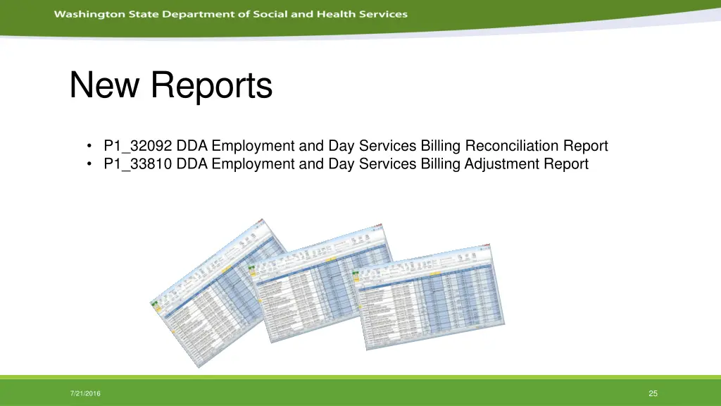 new reports