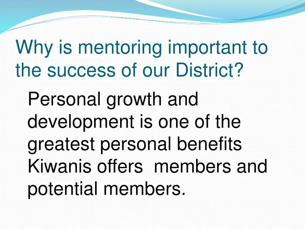 why is mentoring important to the success
