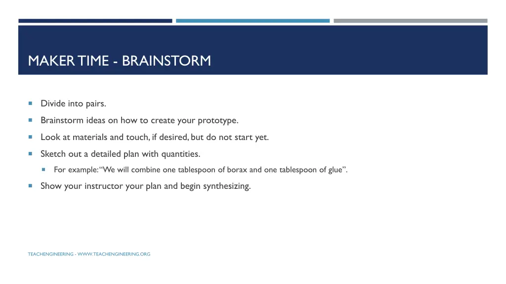 maker time brainstorm