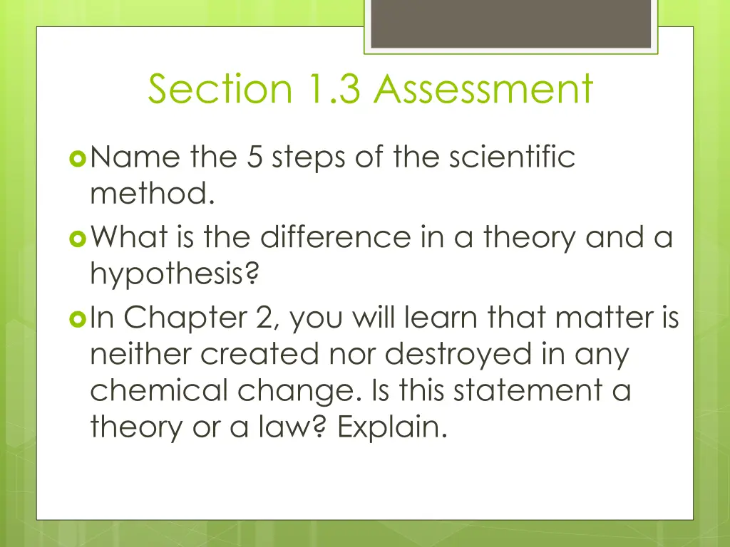 section 1 3 assessment