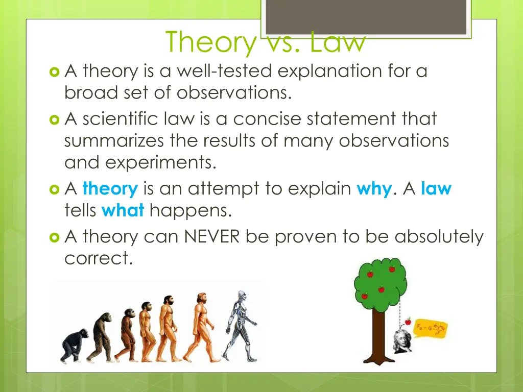 theory vs law