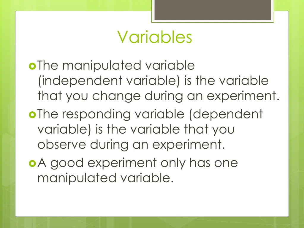 variables