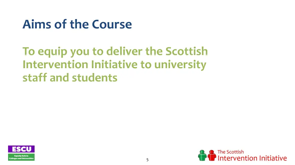 aims of the course
