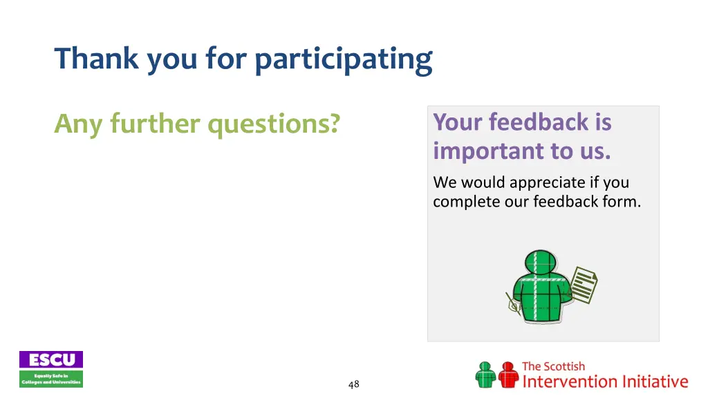 thank you for participating