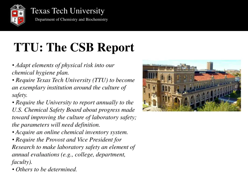 texas tech university department of chemistry 11