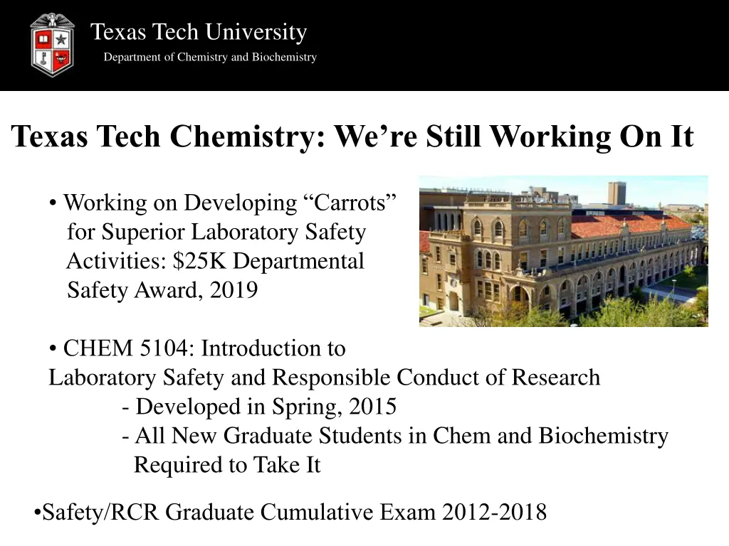 texas tech university department of chemistry 16