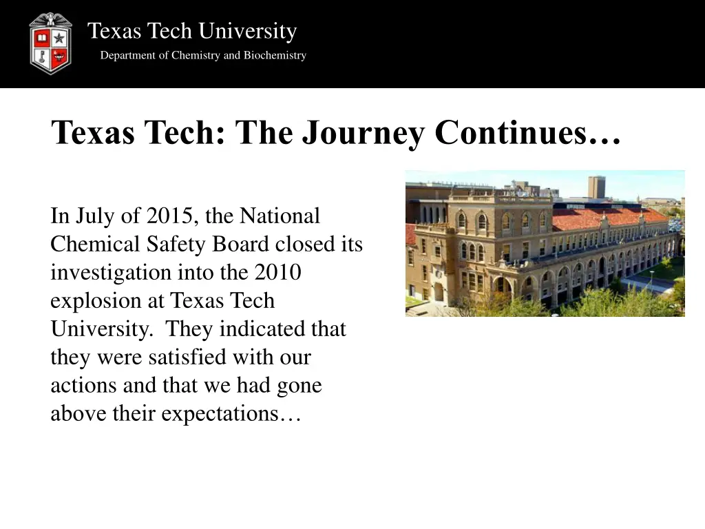 texas tech university department of chemistry 17