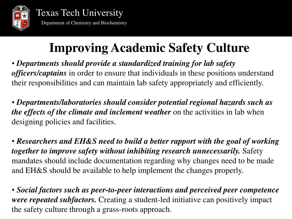 texas tech university department of chemistry 25
