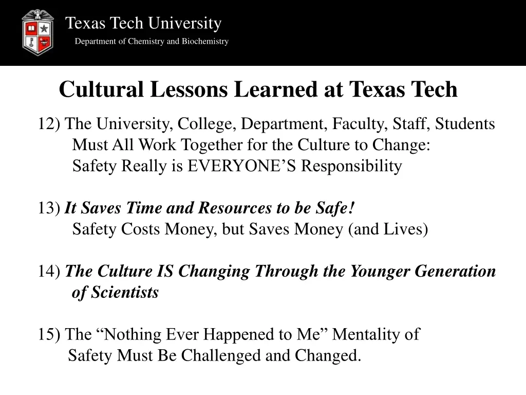 texas tech university department of chemistry 30