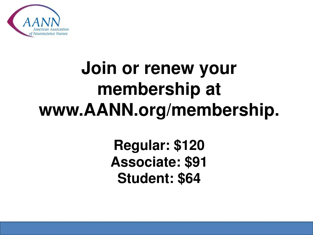 join or renew your membership at www aann