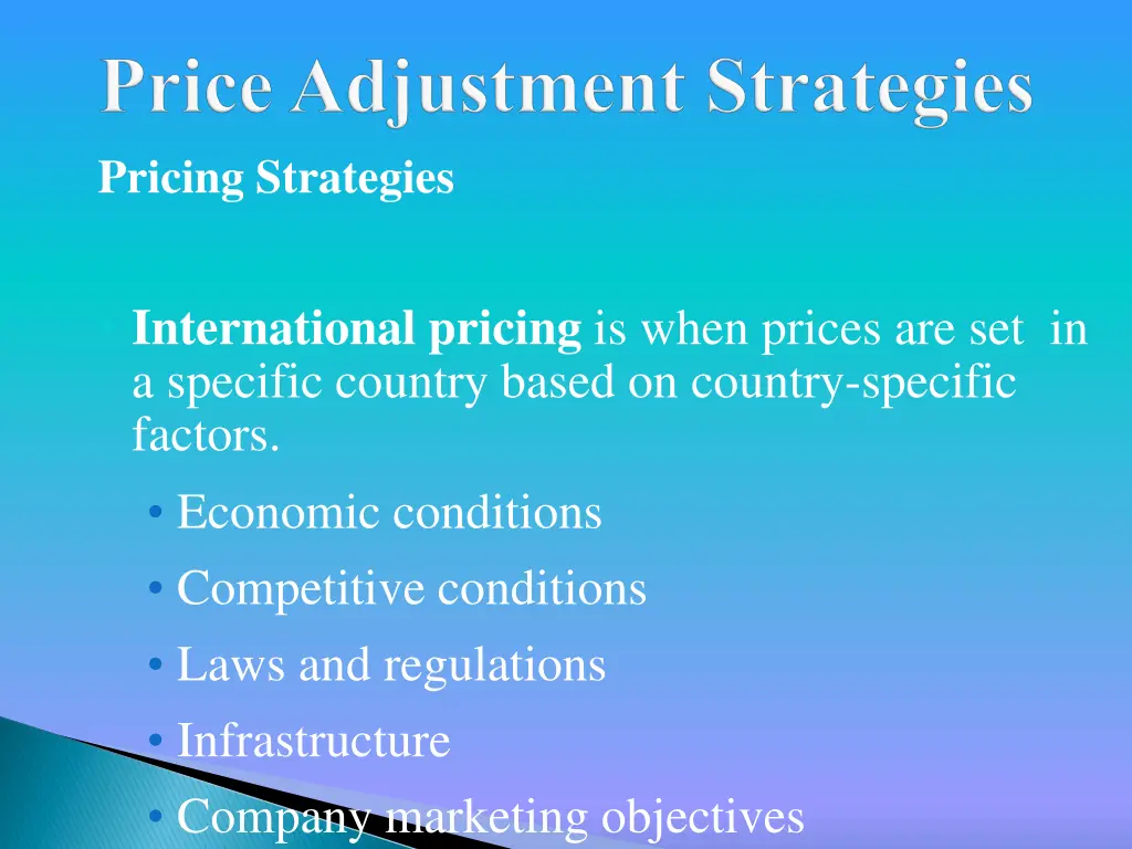 pricing strategies 6