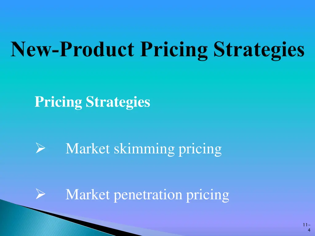pricing strategies