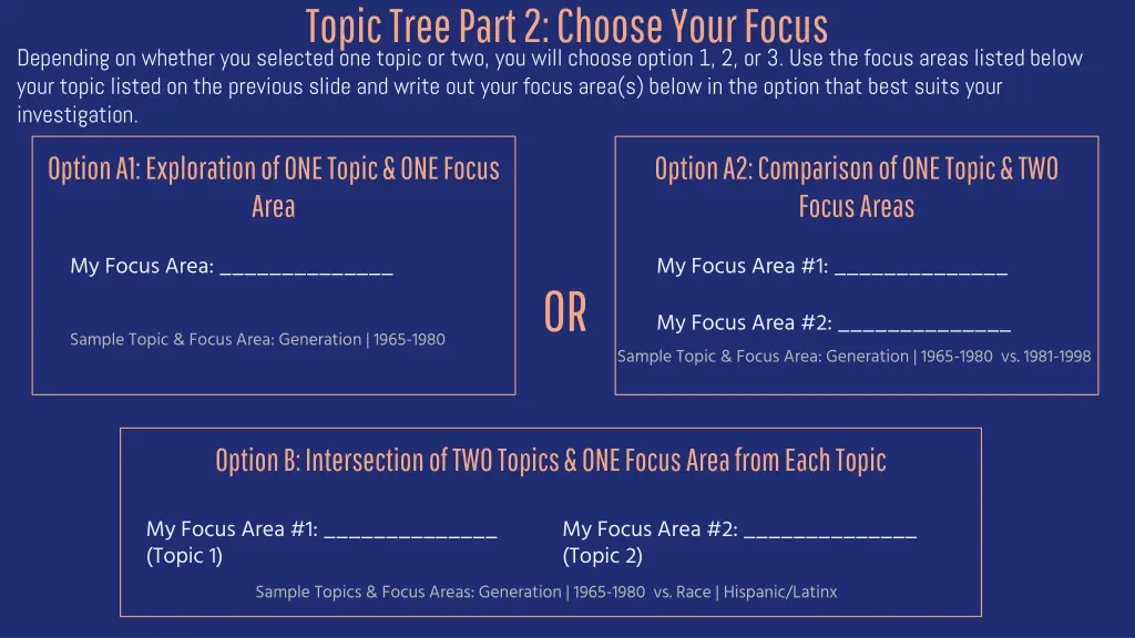 topic tree part 2 choose your focus 1