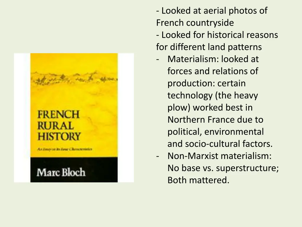 looked at aerial photos of french countryside