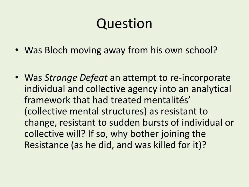question