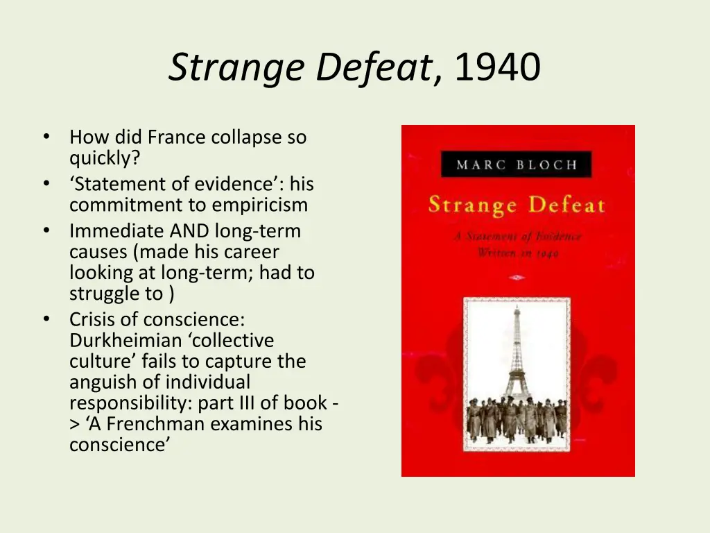 strange defeat 1940