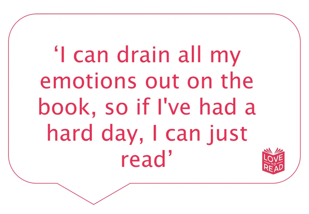 i can drain all my emotions out on the book