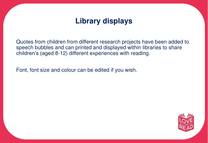 library displays