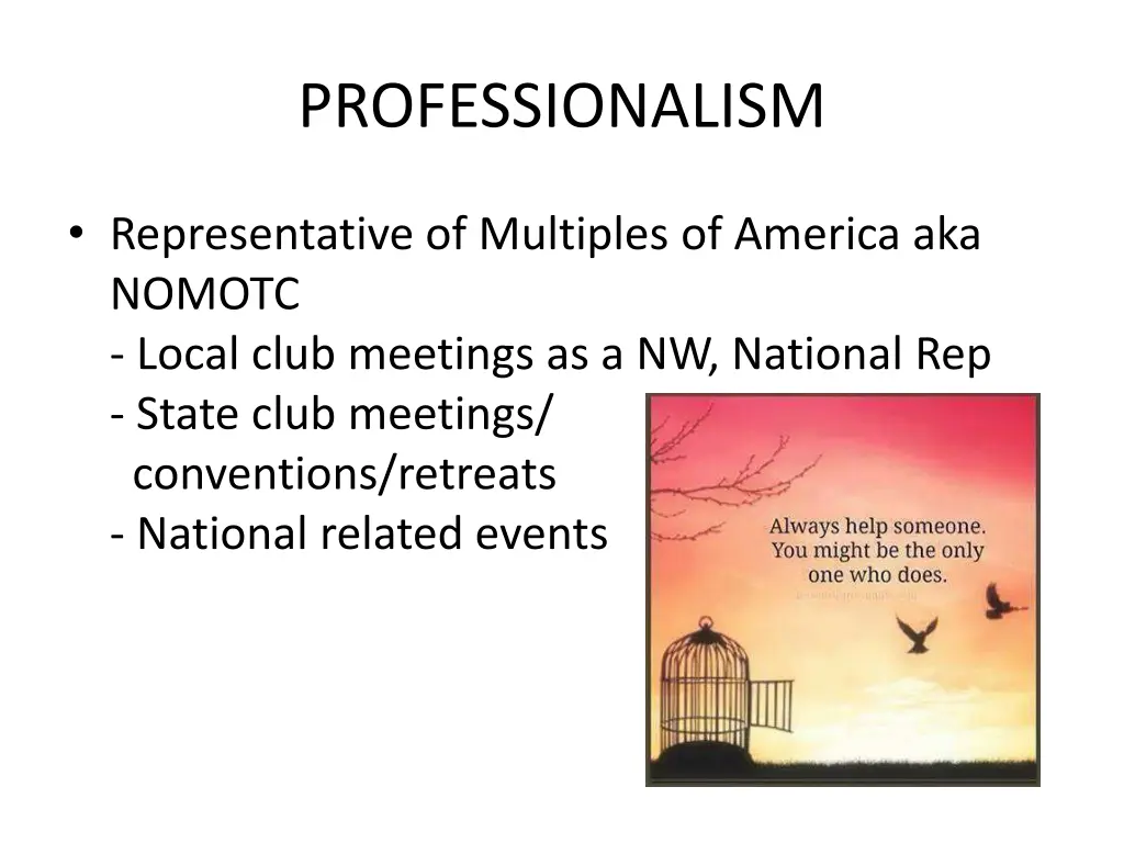 professionalism