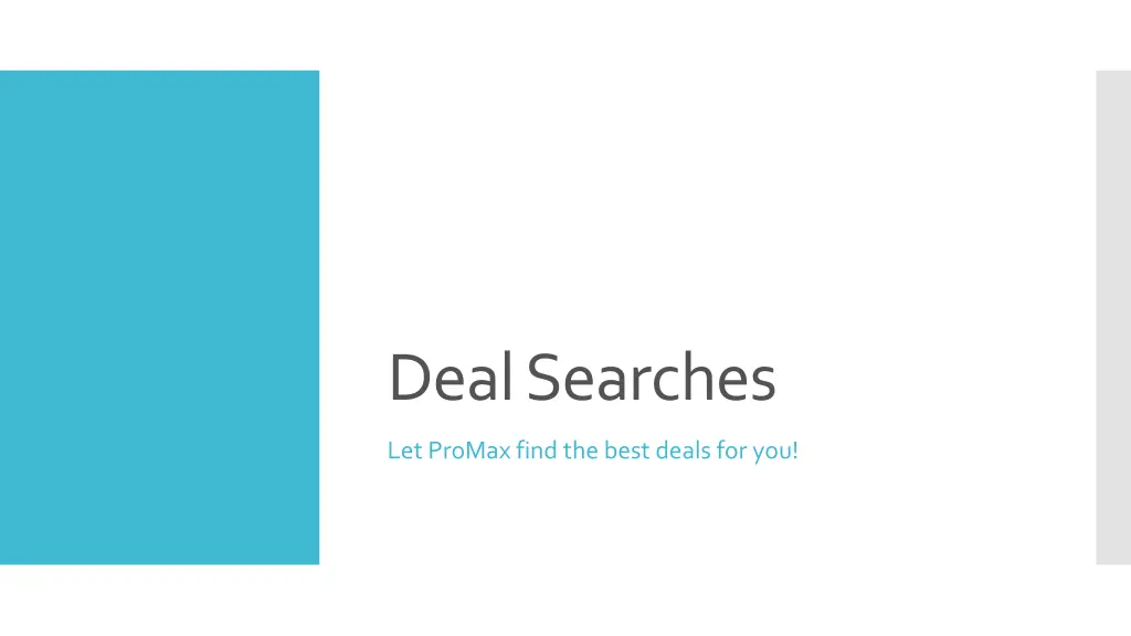 deal searches