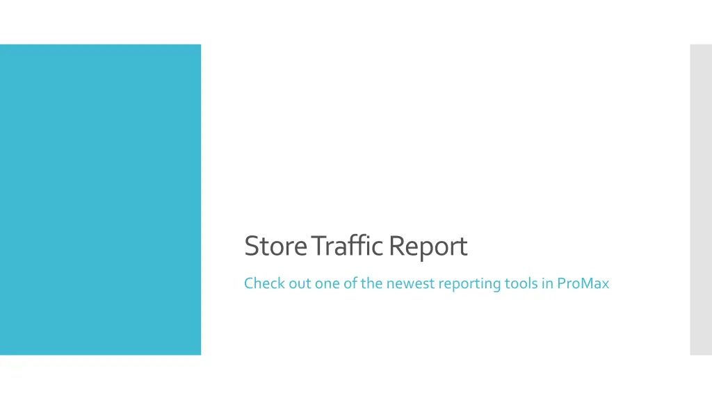 store traffic report