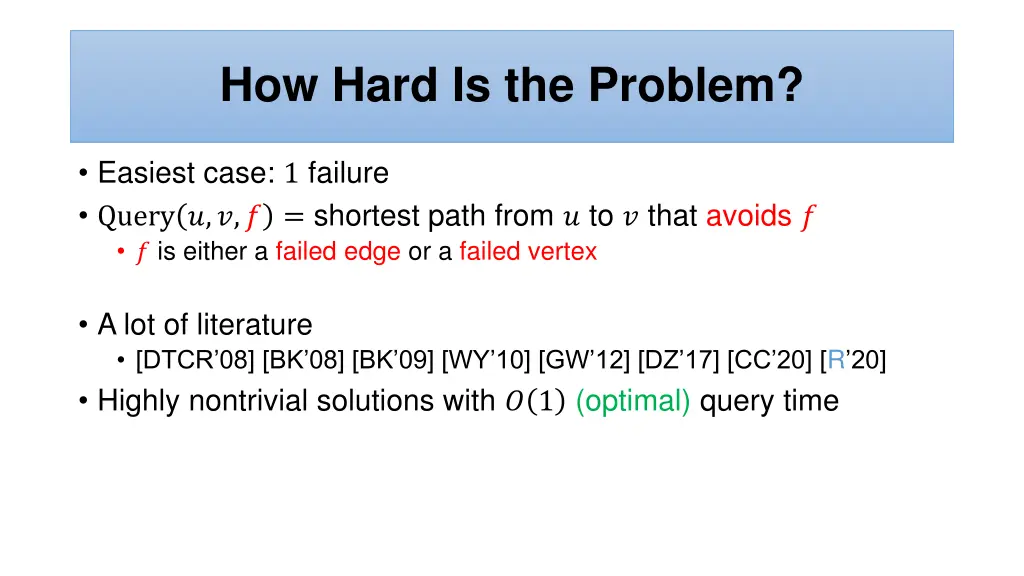 how hard is the problem