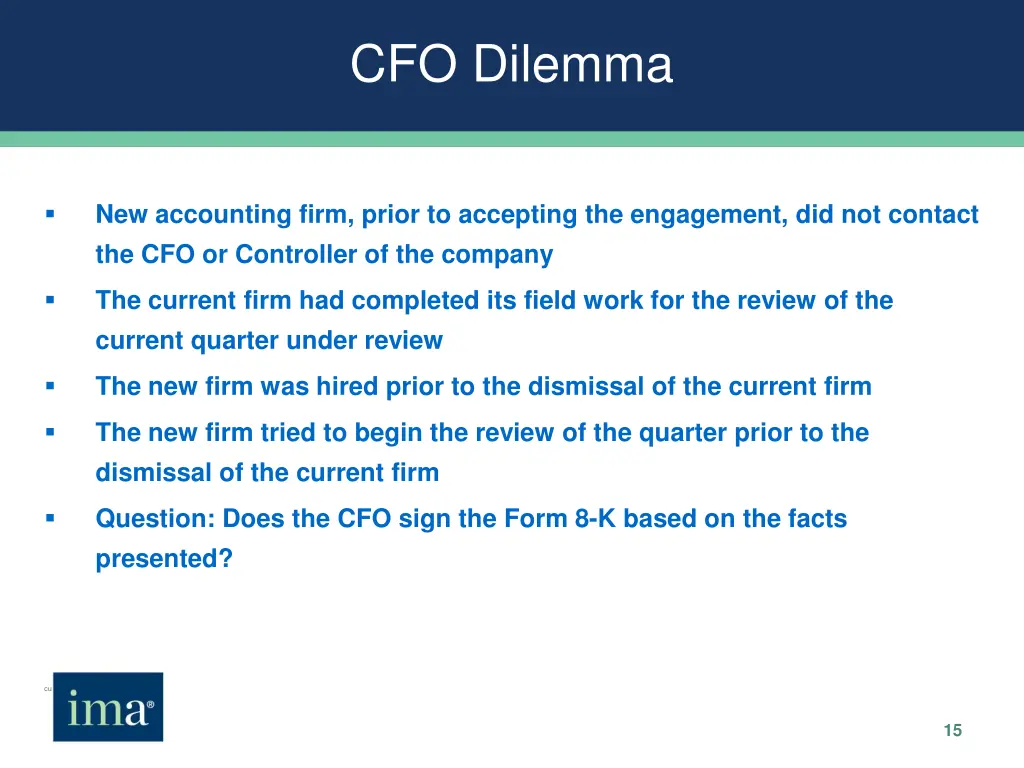 cfo dilemma 1