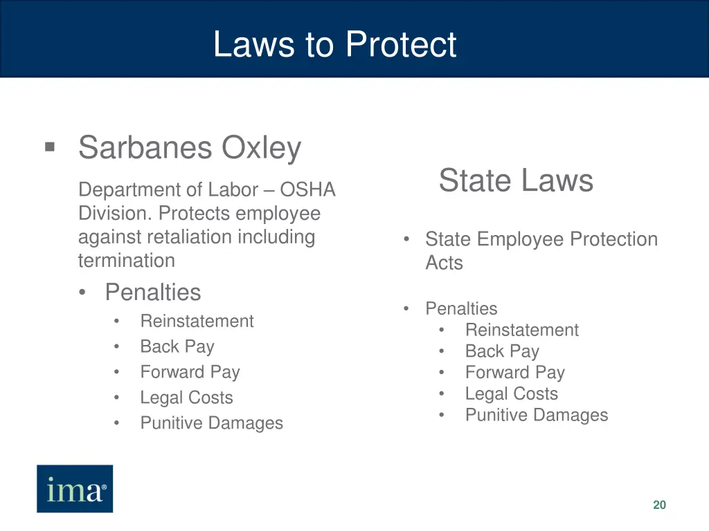 laws to protect