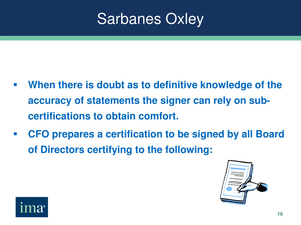sarbanes oxley