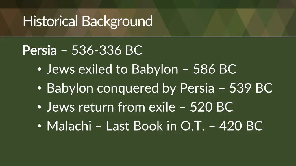 historical background
