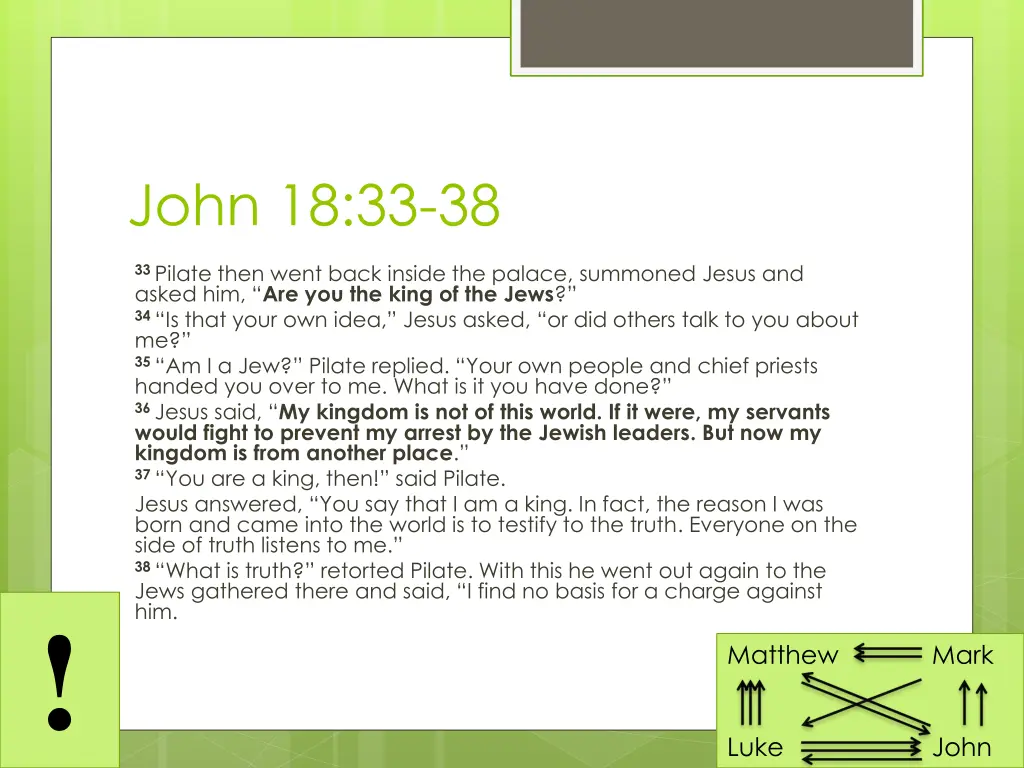 john 18 33 38