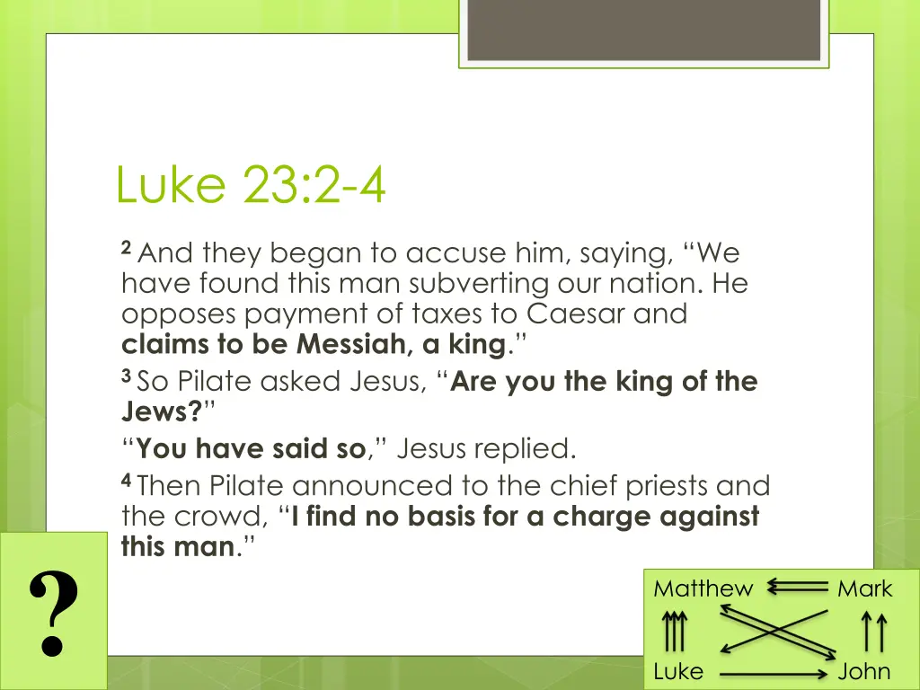 luke 23 2 4