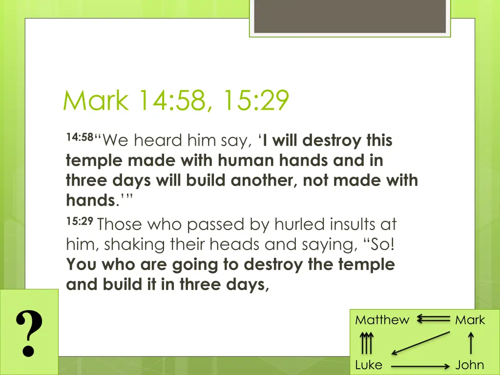 mark 14 58 15 29