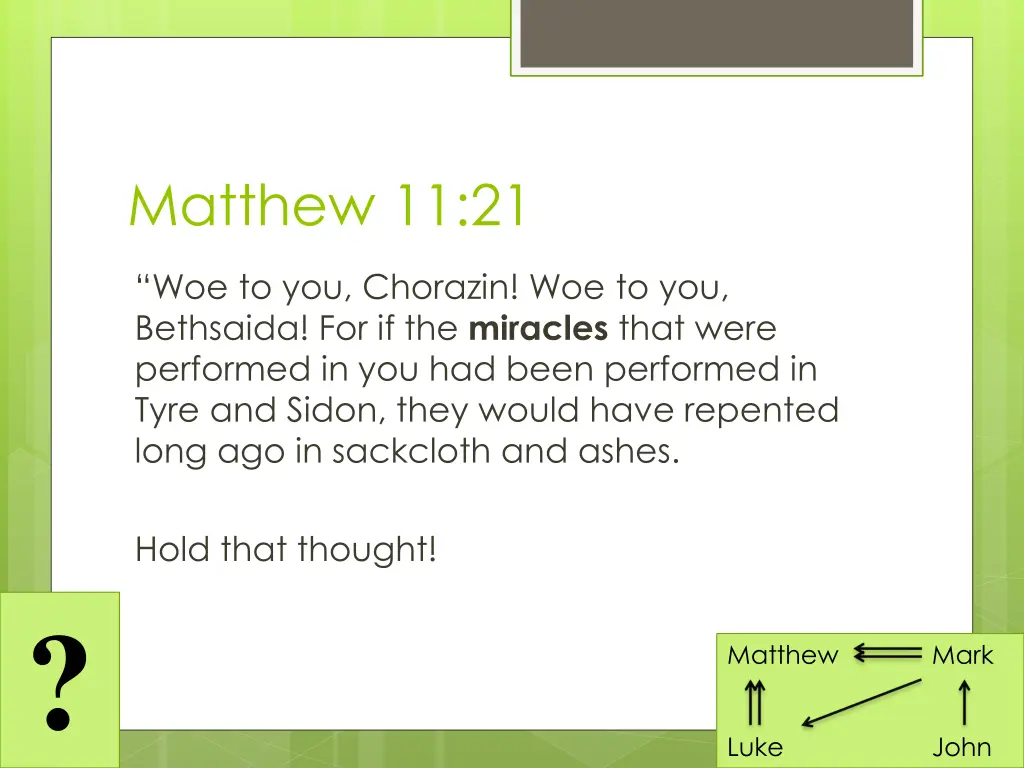 matthew 11 21