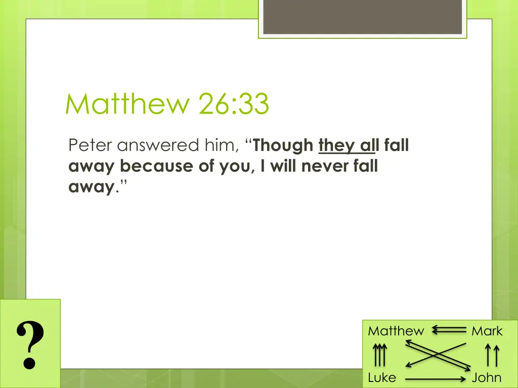 matthew 26 33