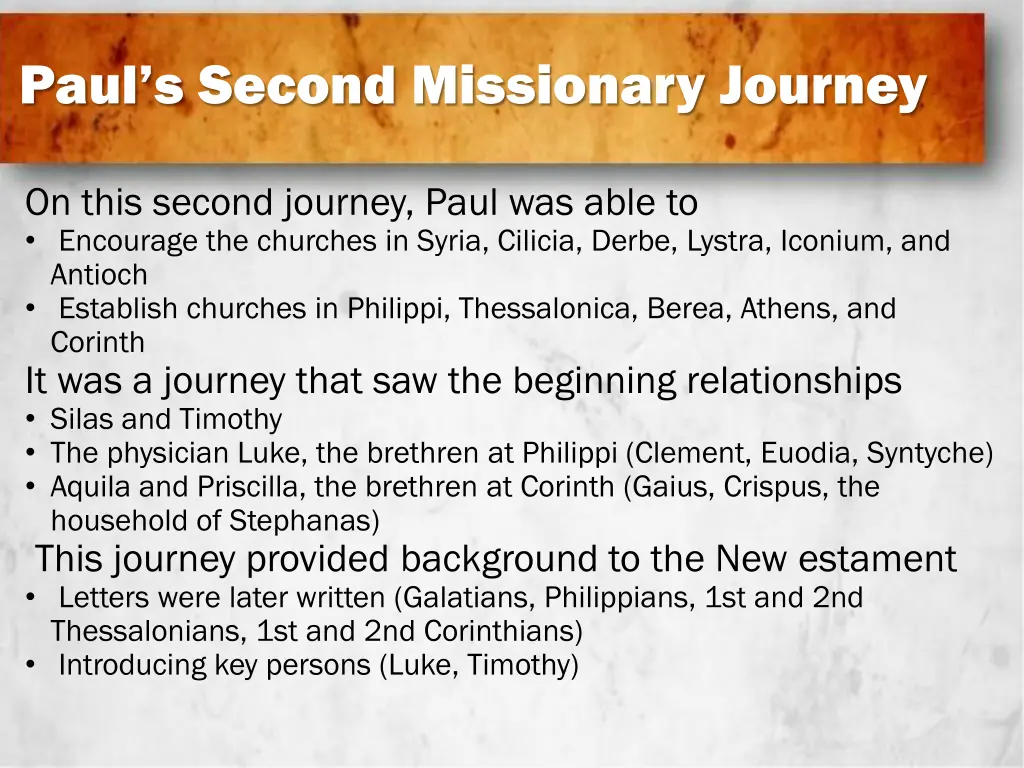 paul s second missionary journey 12