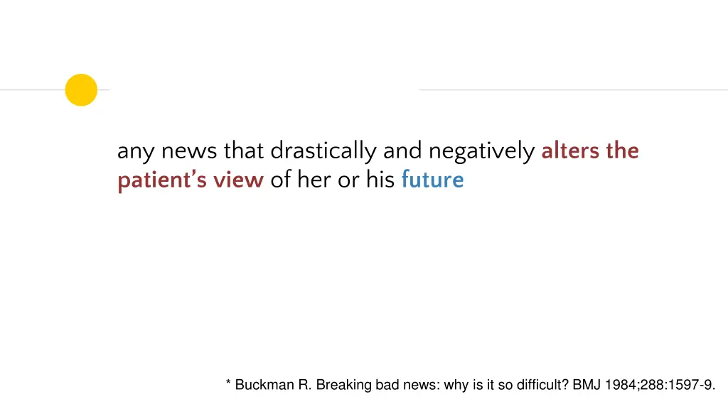 any news that drastically and negatively alters