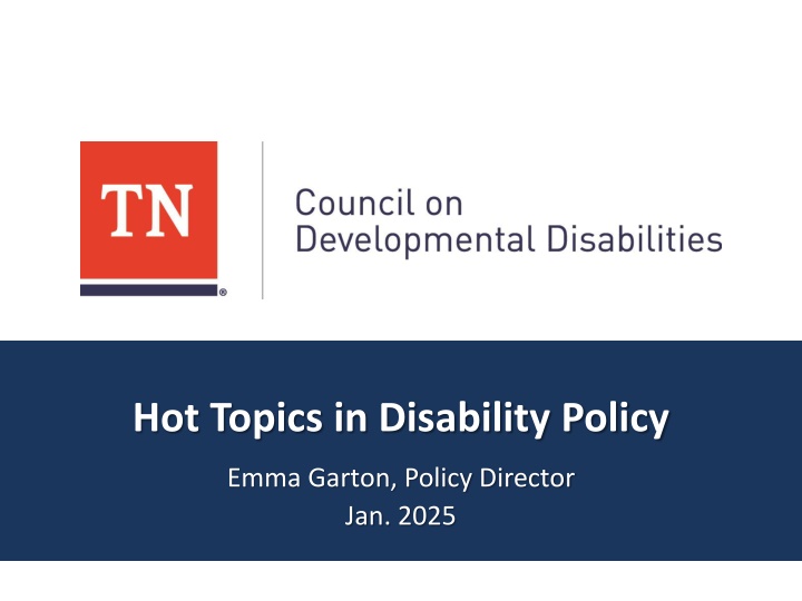 hot topics in disability policy
