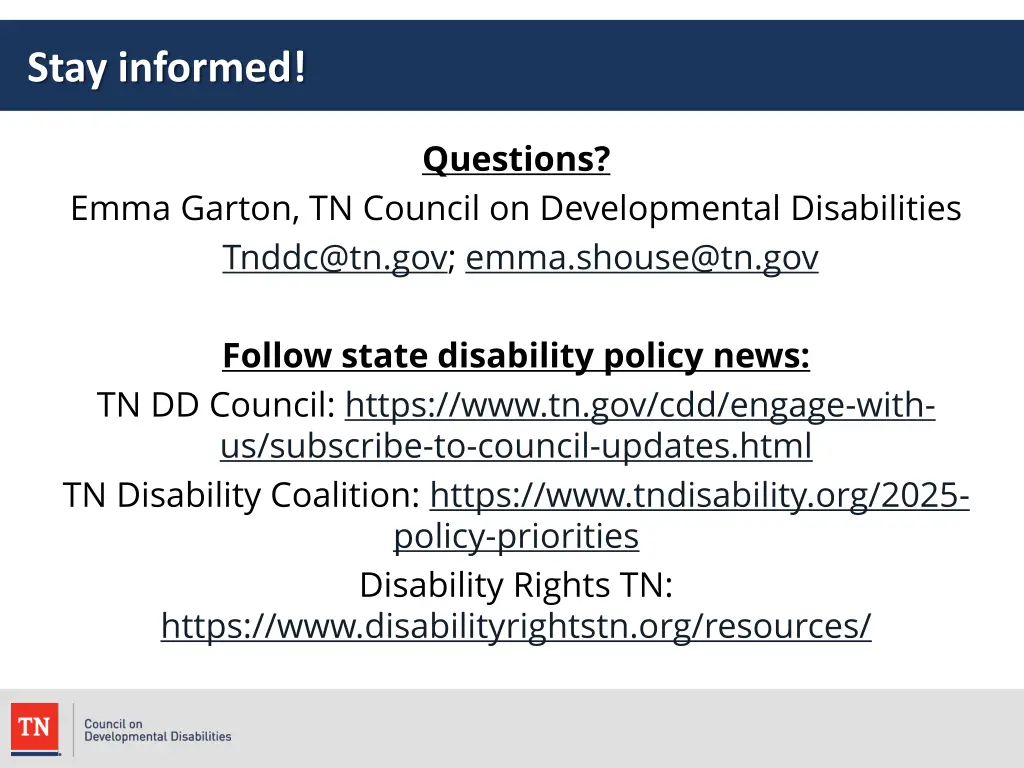 stay informed