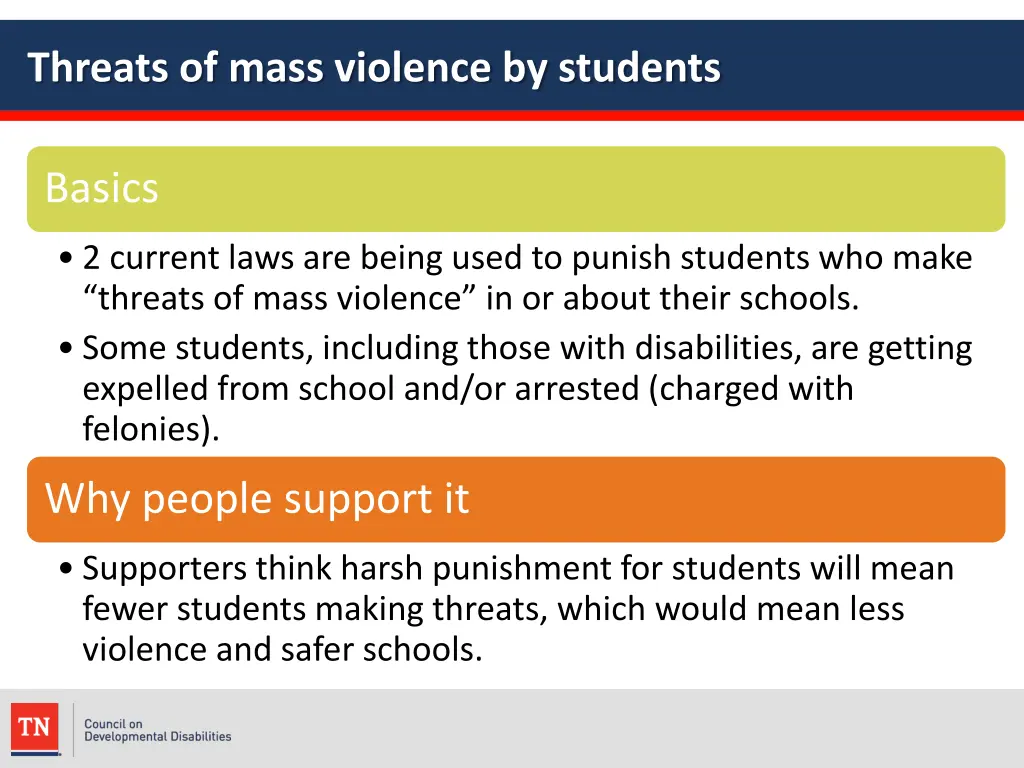 threats of mass violence by students
