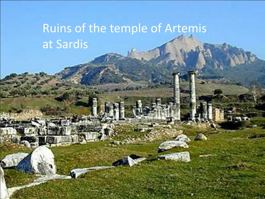 ruins of the temple of artemis at sardis