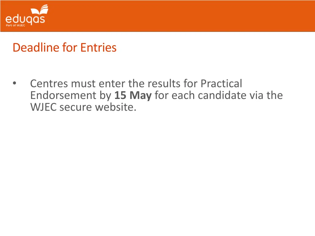 deadline for entries