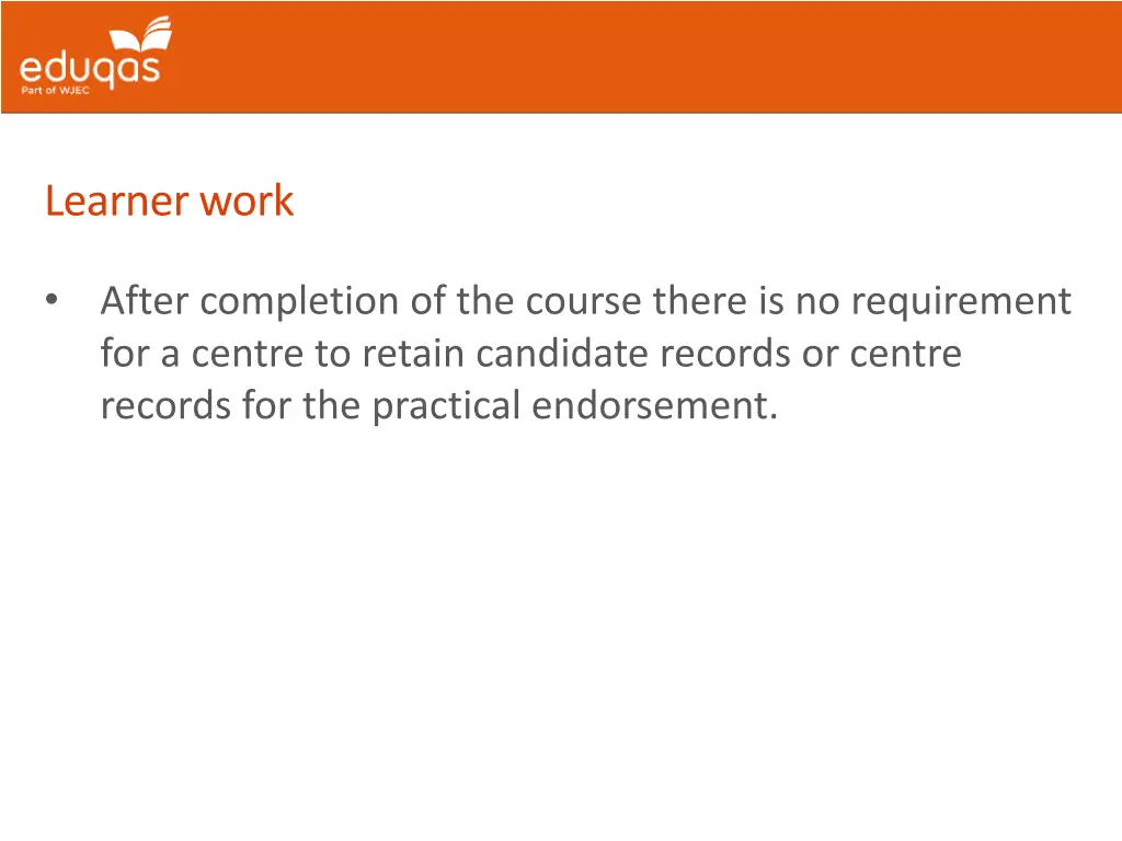 learner work