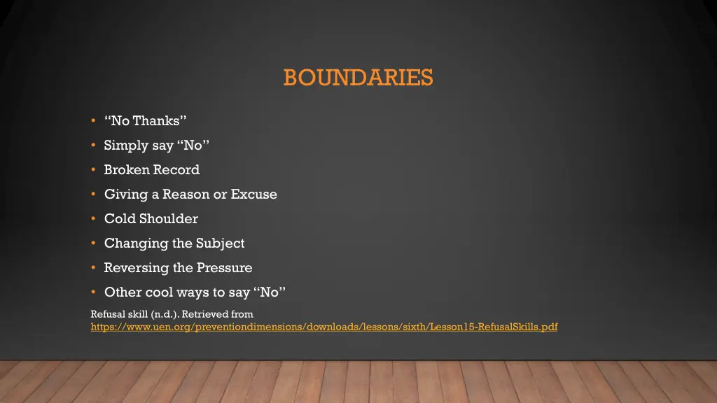 boundaries 12