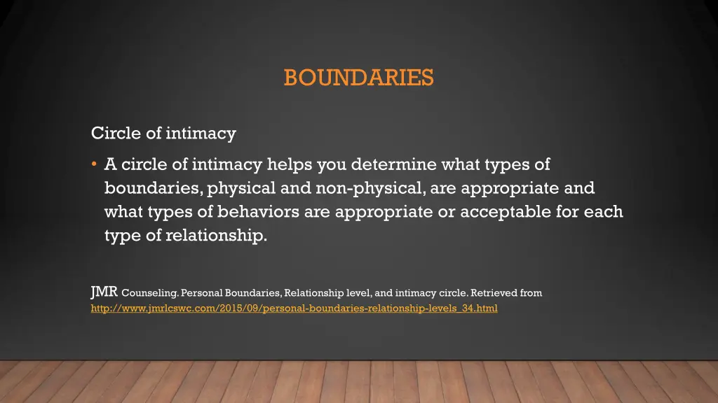 boundaries 7