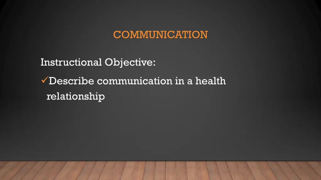 communication