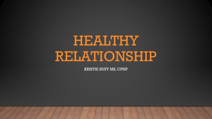 healthy relationship