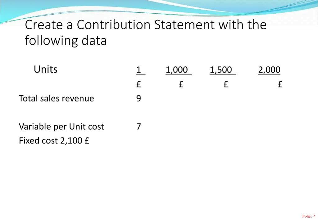 create a contribution statement with